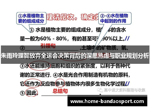 朱雨玲理智放弃全运会决策背后的深思熟虑与职业规划分析