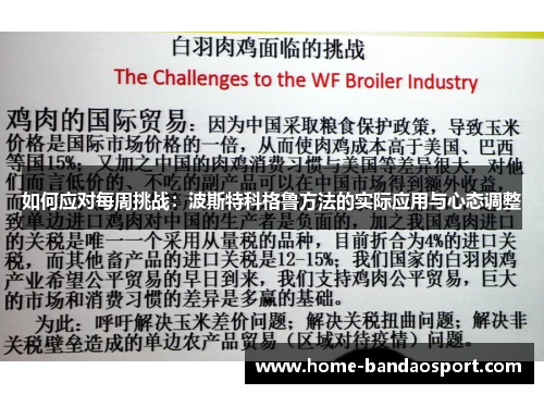 如何应对每周挑战：波斯特科格鲁方法的实际应用与心态调整